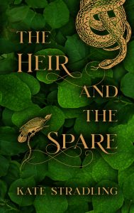 The Heir and the Spare cover: a gold snake and bird face off against a leafy green backdrop
